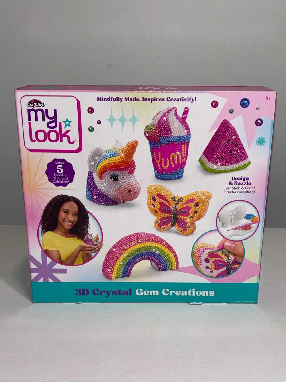 Cra-Z-Art My Look 3D Crystal Gem Creations Kids Craft Kit